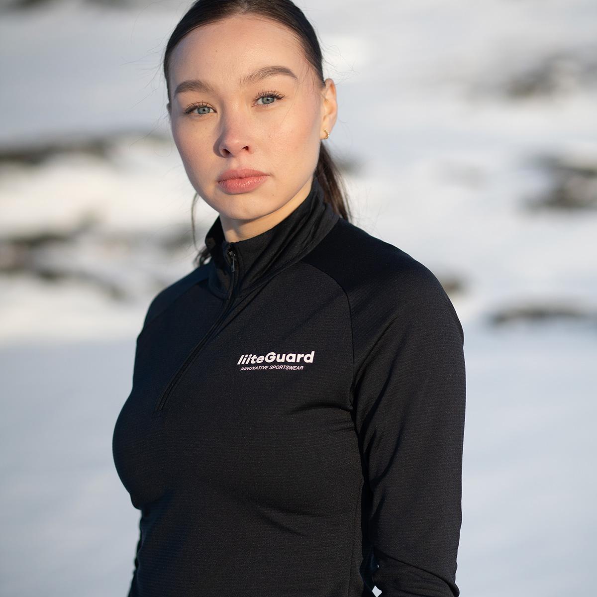 liiteGuard Ground Tech Half Zip Treningstrøye Dame Black