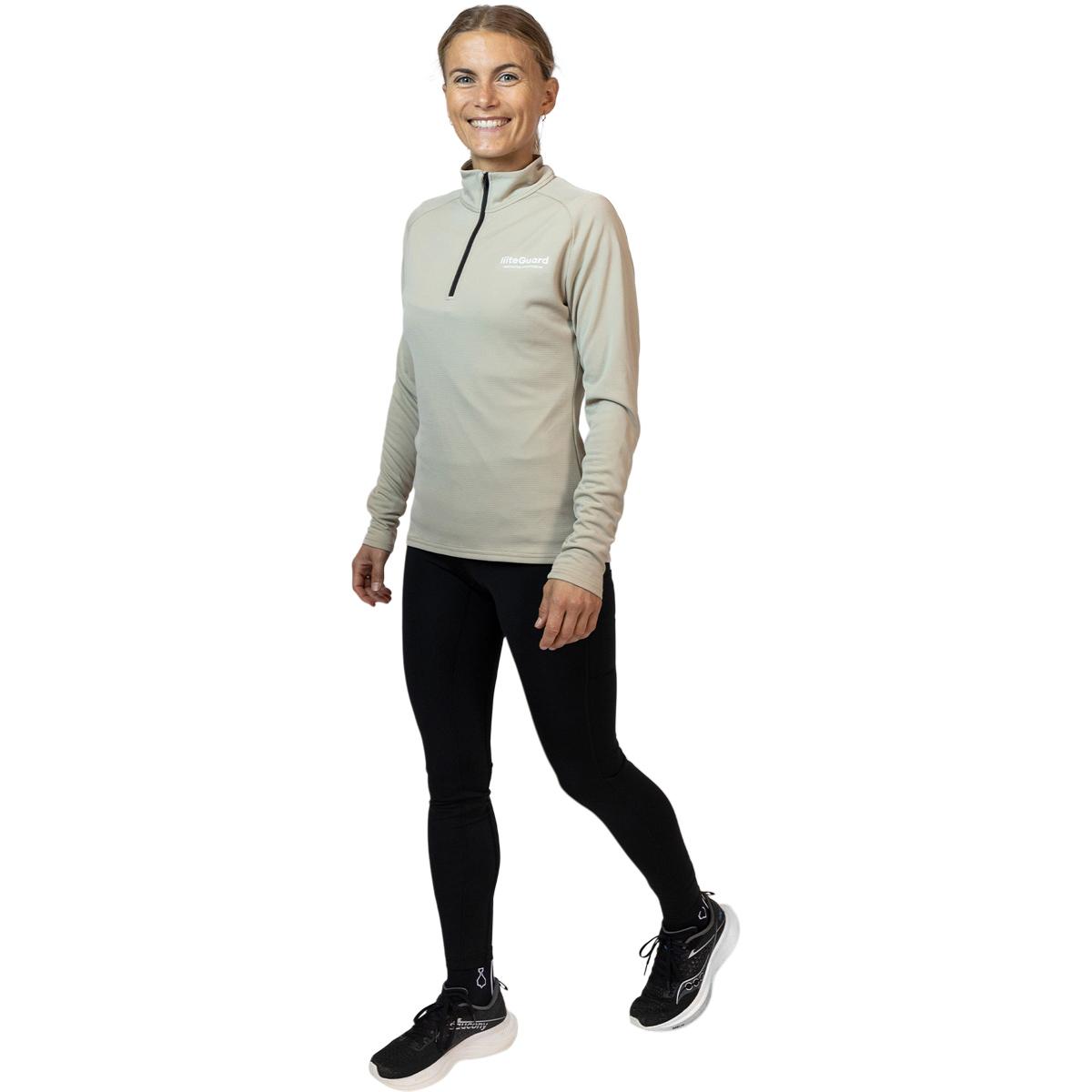 liiteGuard Ground Tech Half Zip Treningstrøye Dame Beige