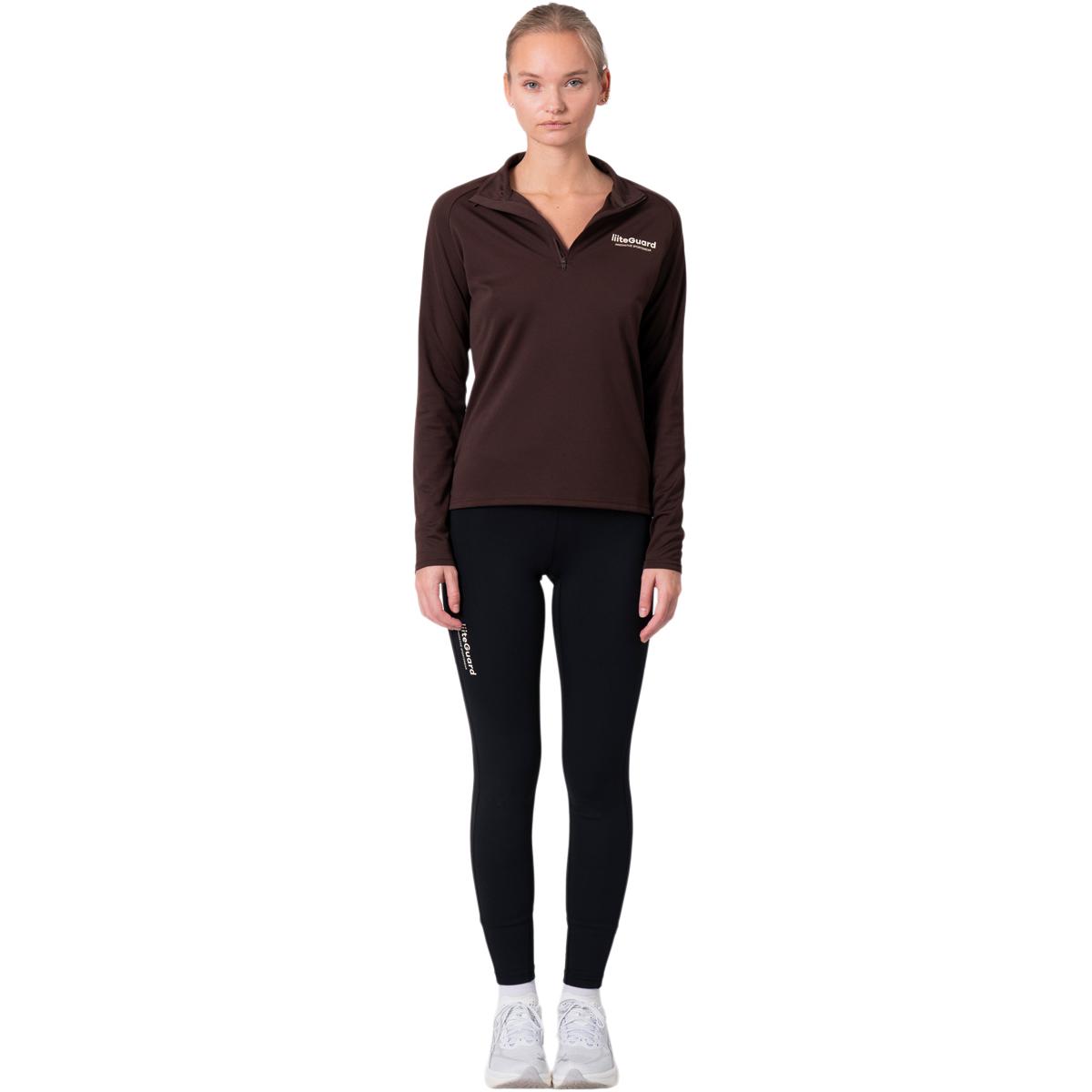 liiteGuard Ground Tech Half Zip Treningstrøye Dame Coffee bean