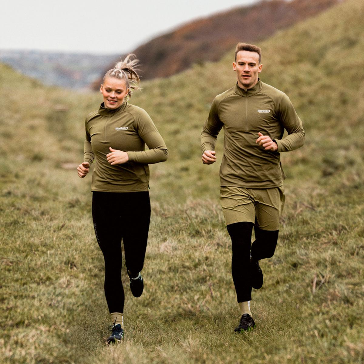 liiteGuard Ground Tech Half Zip Treningstrøye Dame Dusty Green