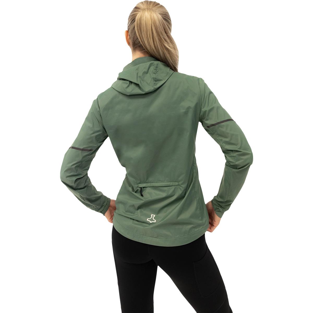 liiteGuard Aero-Tech Windbreaker Løbejakke Dame Grå Grøn