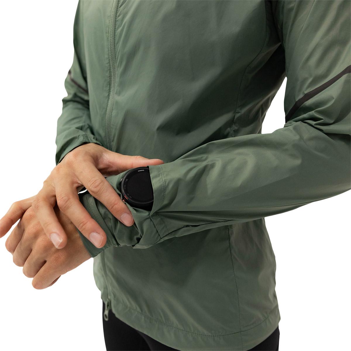 liiteGuard Aero-Tech Windbreaker Løbejakke Dame Grå Grøn