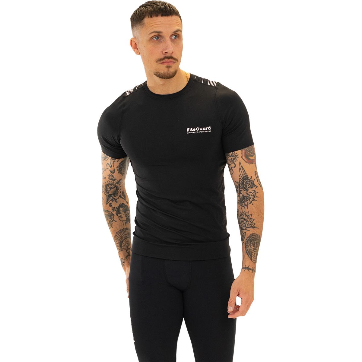 liiteGuard Spine-Tech Baselayer Trænings T-shirt Herre Black