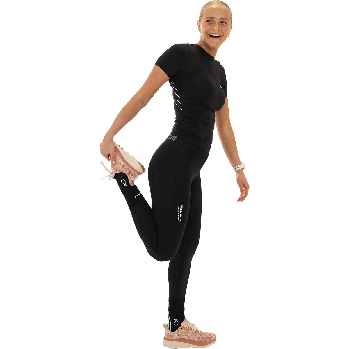 liiteGuard Spine-Tech Langærmet Baselayer Trænings T-shirt Dame Black
