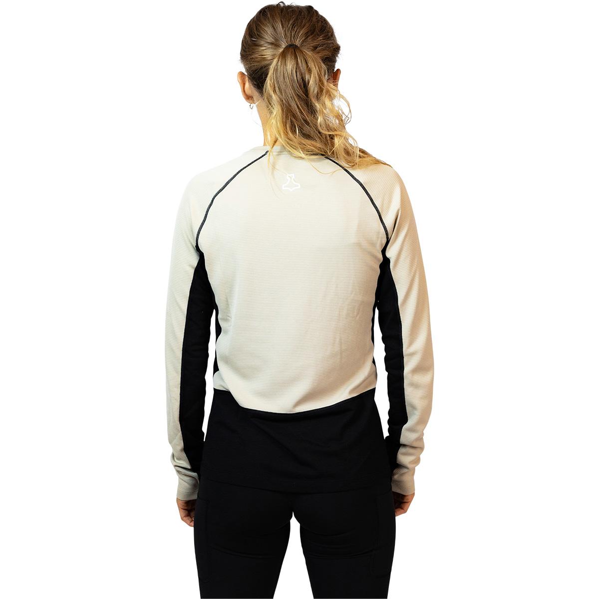 liiteGuard Hybrid Merino Baselayer Løbetrøje Dame Black/sand