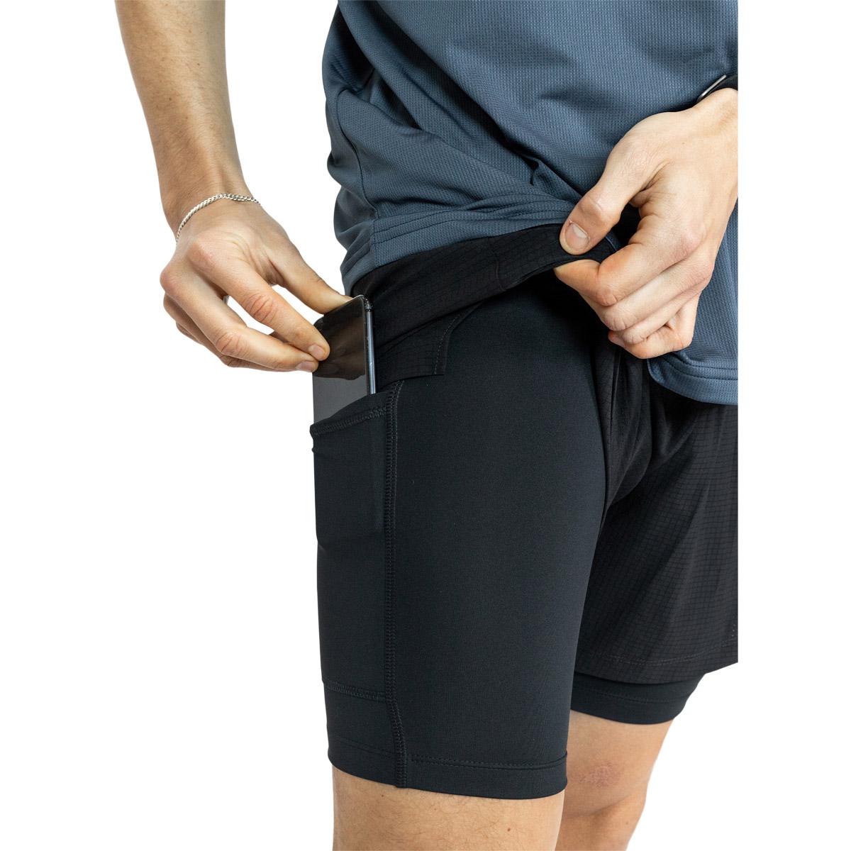 liiteGuard Glu-Tech 2in1 Løbeshorts Herre Black