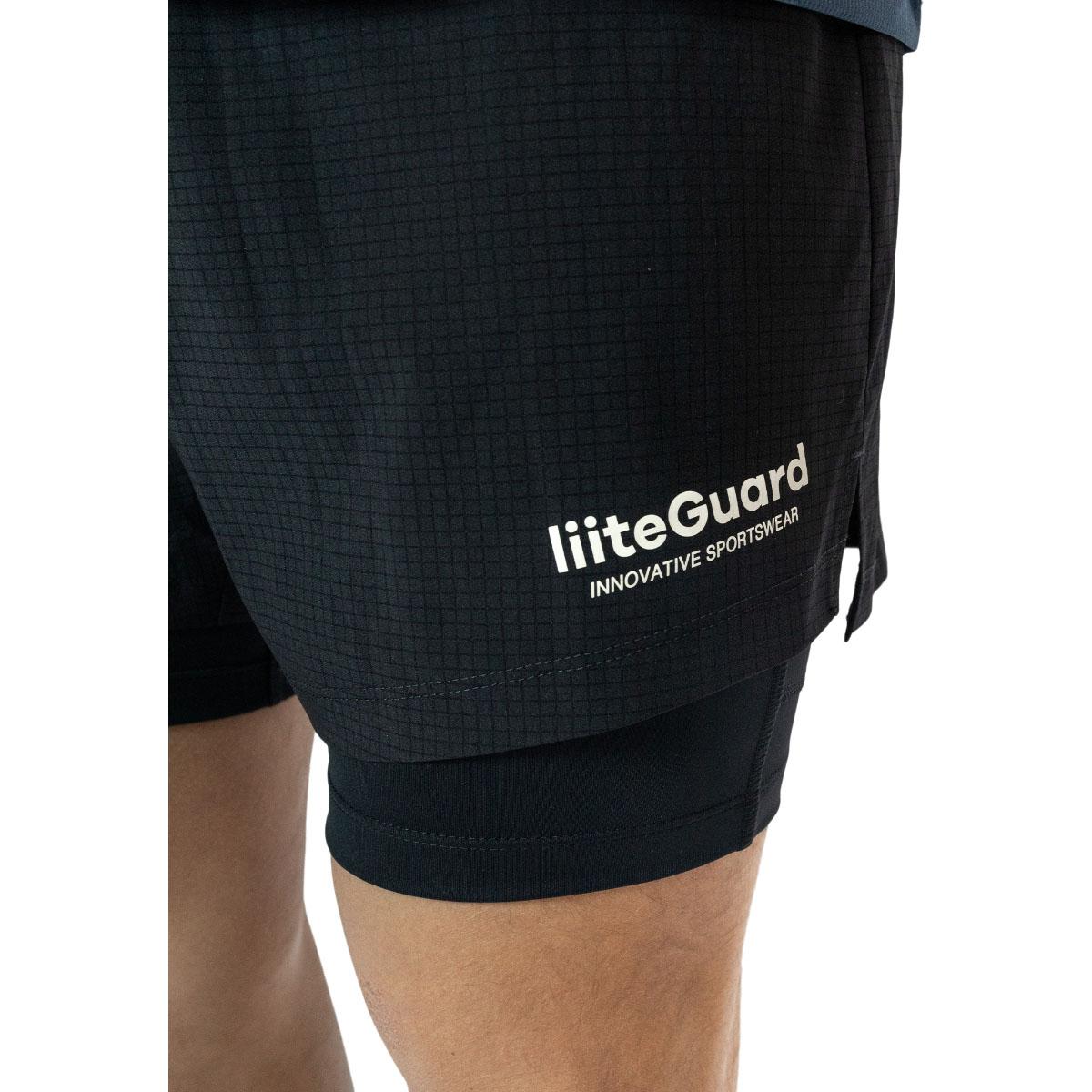 liiteGuard Glu-Tech 2in1 Løbeshorts Herre Black