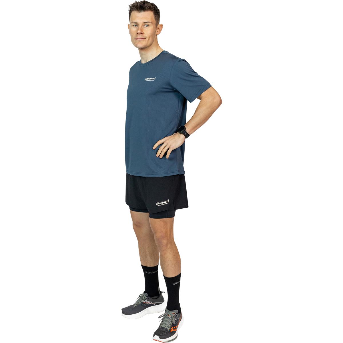 liiteGuard Glu-Tech 2in1 Løbeshorts Herre Black
