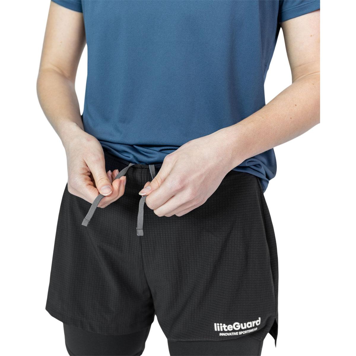 liiteGuard Glu-Tech 2in1 Løbeshorts Dame Black
