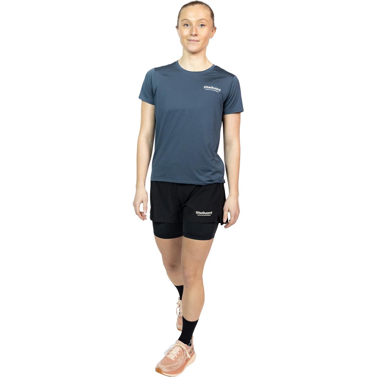 liiteGuard Glu-Tech 2in1 Løbeshorts Dame Black