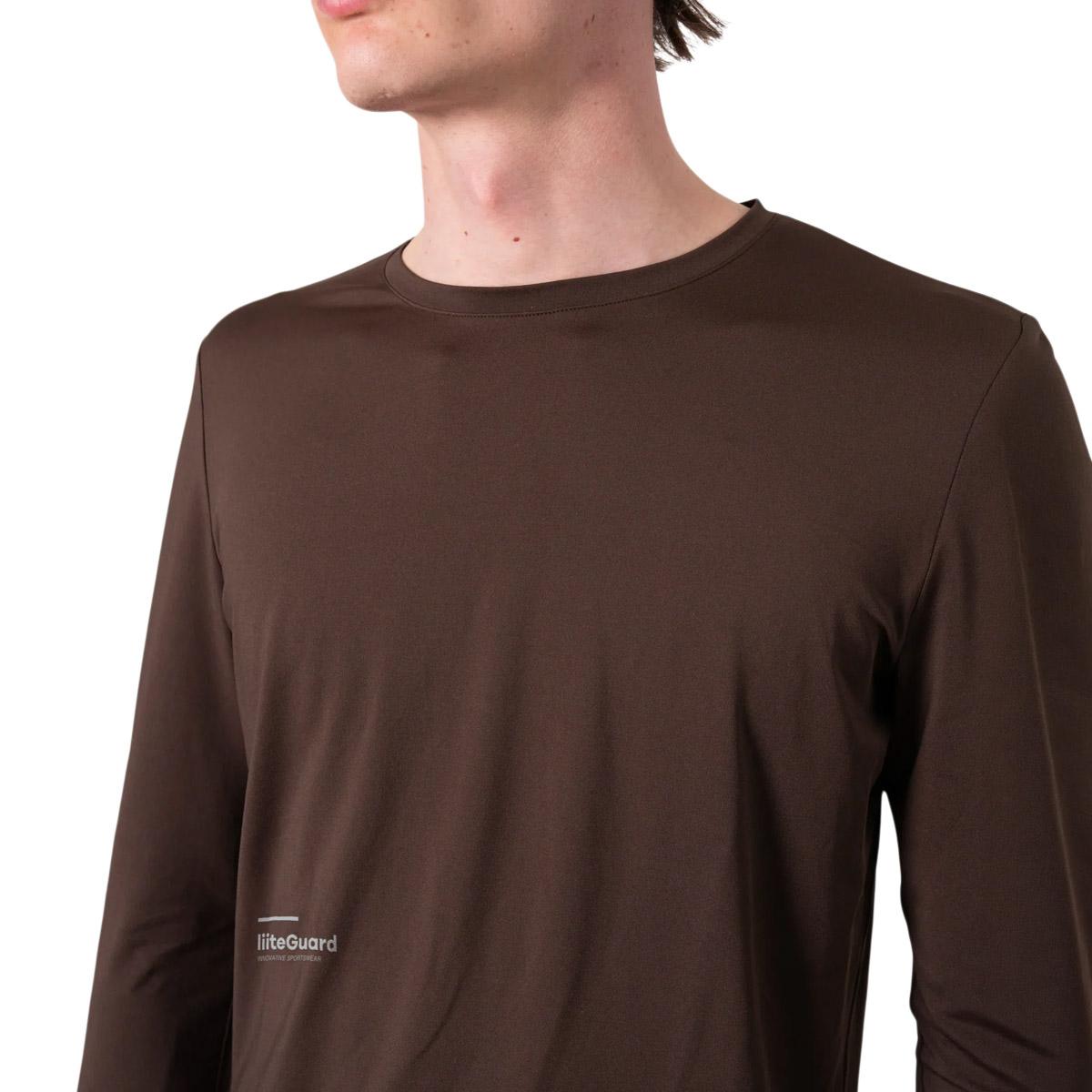 liiteGuard Ground-Tech Light Langærmet Løbe T-shirt Herre Coffee Bean
