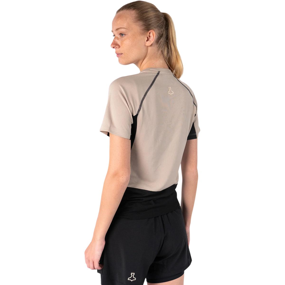 liiteGuard Merino Hybrid Løbe T-shirt Dame Black/Sand