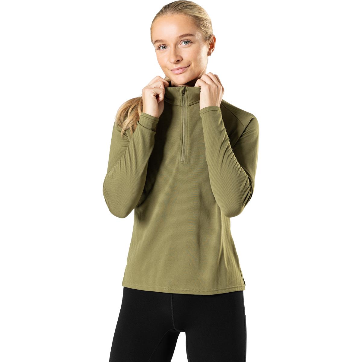 liiteGuard Ground Tech Half Zip Treningstrøye Dame Dusty Green