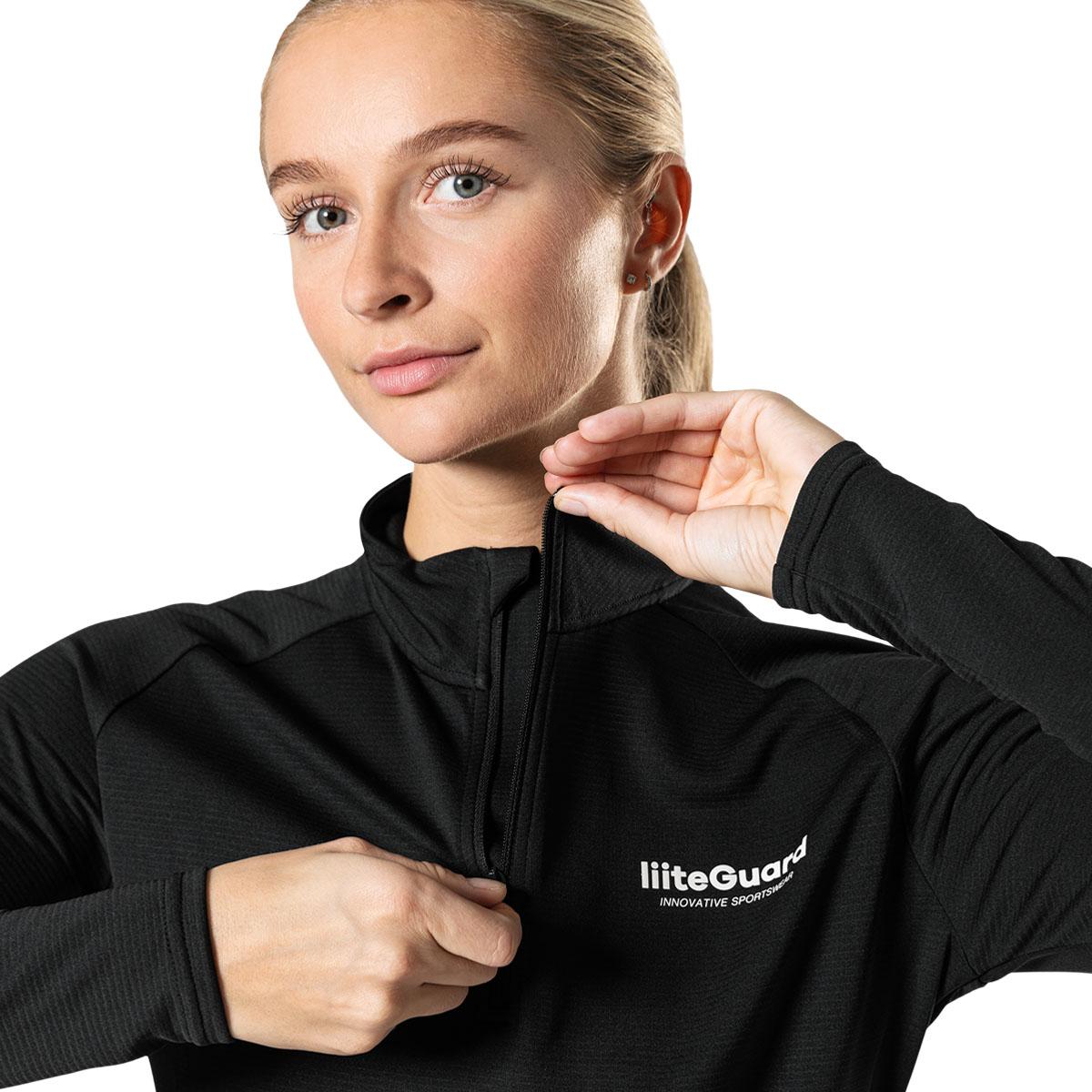 liiteGuard Ground Tech Half Zip Treningstrøye Dame Black