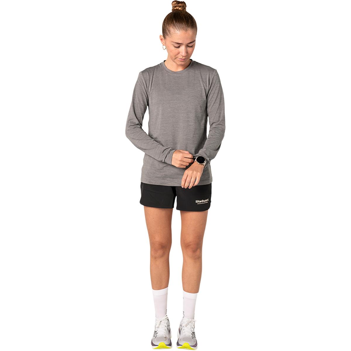 liiteGuard Ground-Tech Light Langærmet Løbe T-shirt Dame Grey Melange