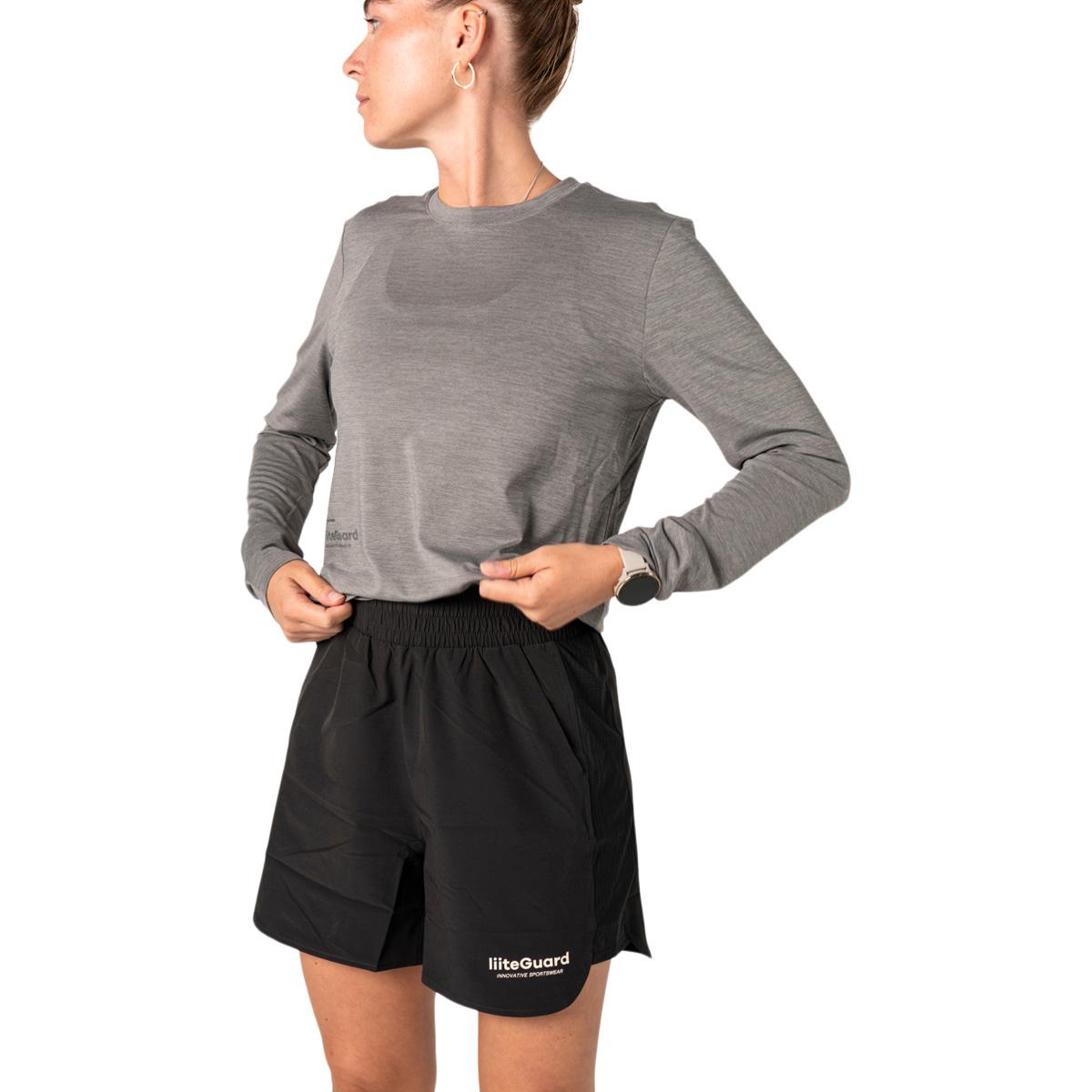 liiteGuard Ground-Tech Light Langærmet Løbe T-shirt Dame Grey Melange