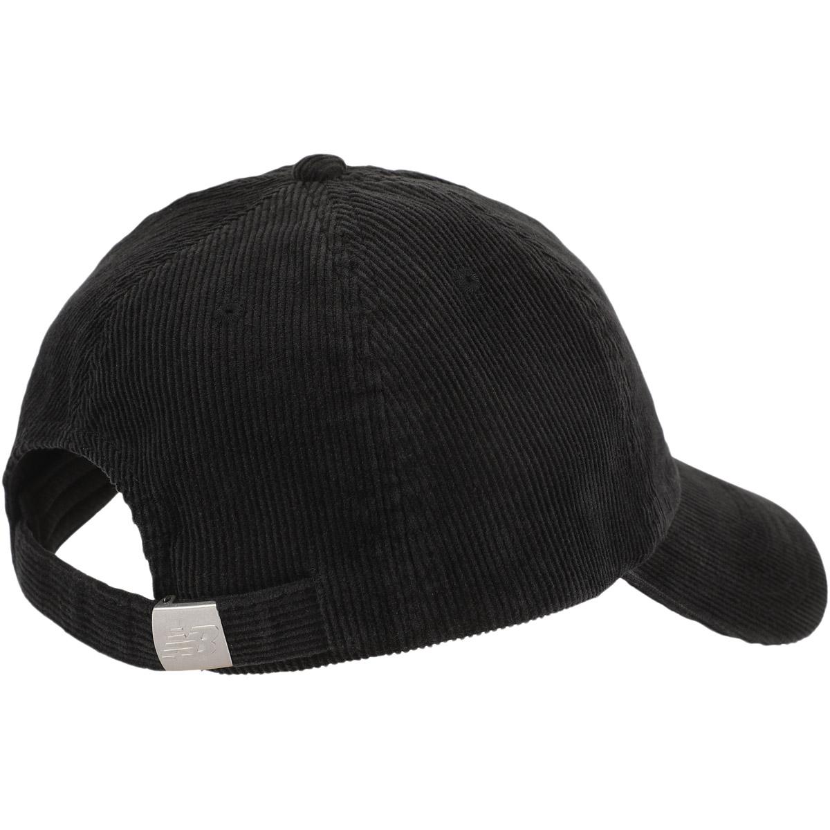 New Balance 6 Panel Athletics Cord Strapback Cap BLACK