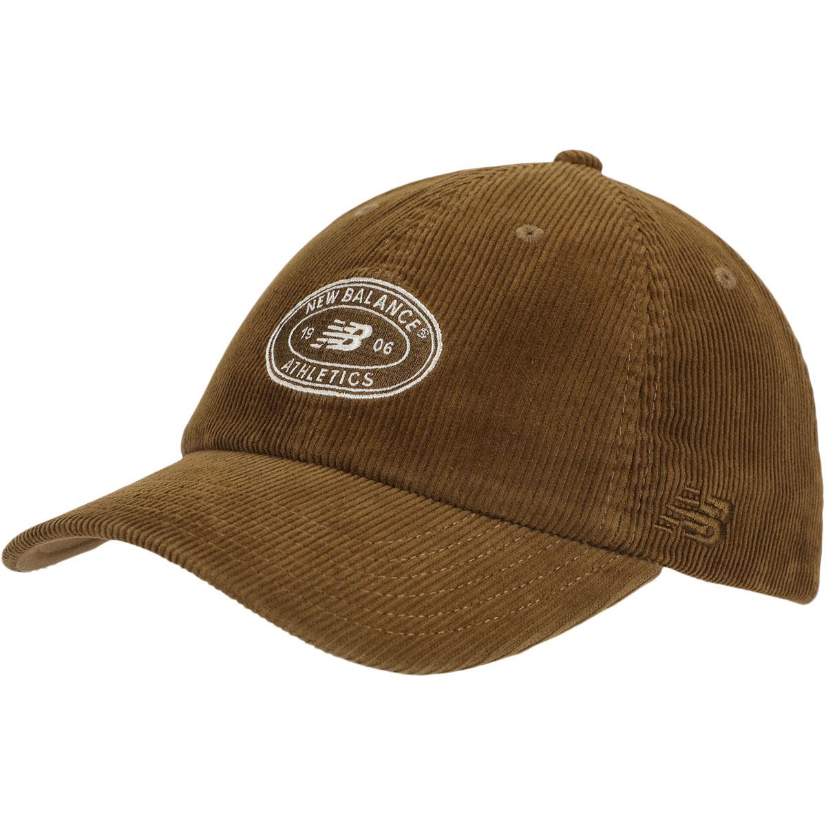 New Balance 6 Panel Athletics Cord Strapback Cap BARK