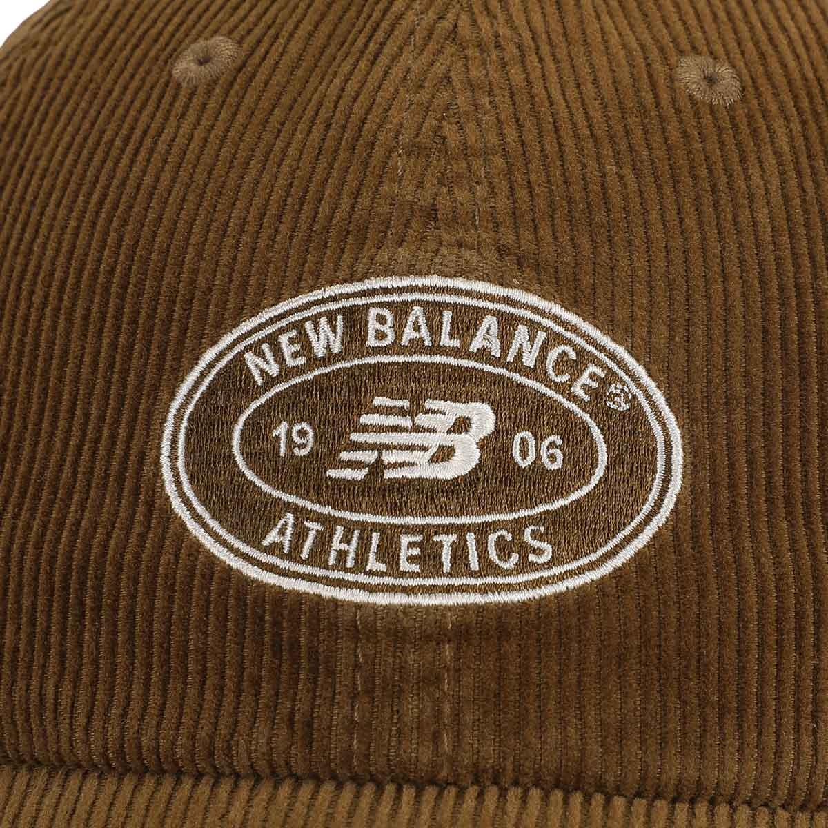 New Balance 6 Panel Athletics Cord Strapback Cap BARK