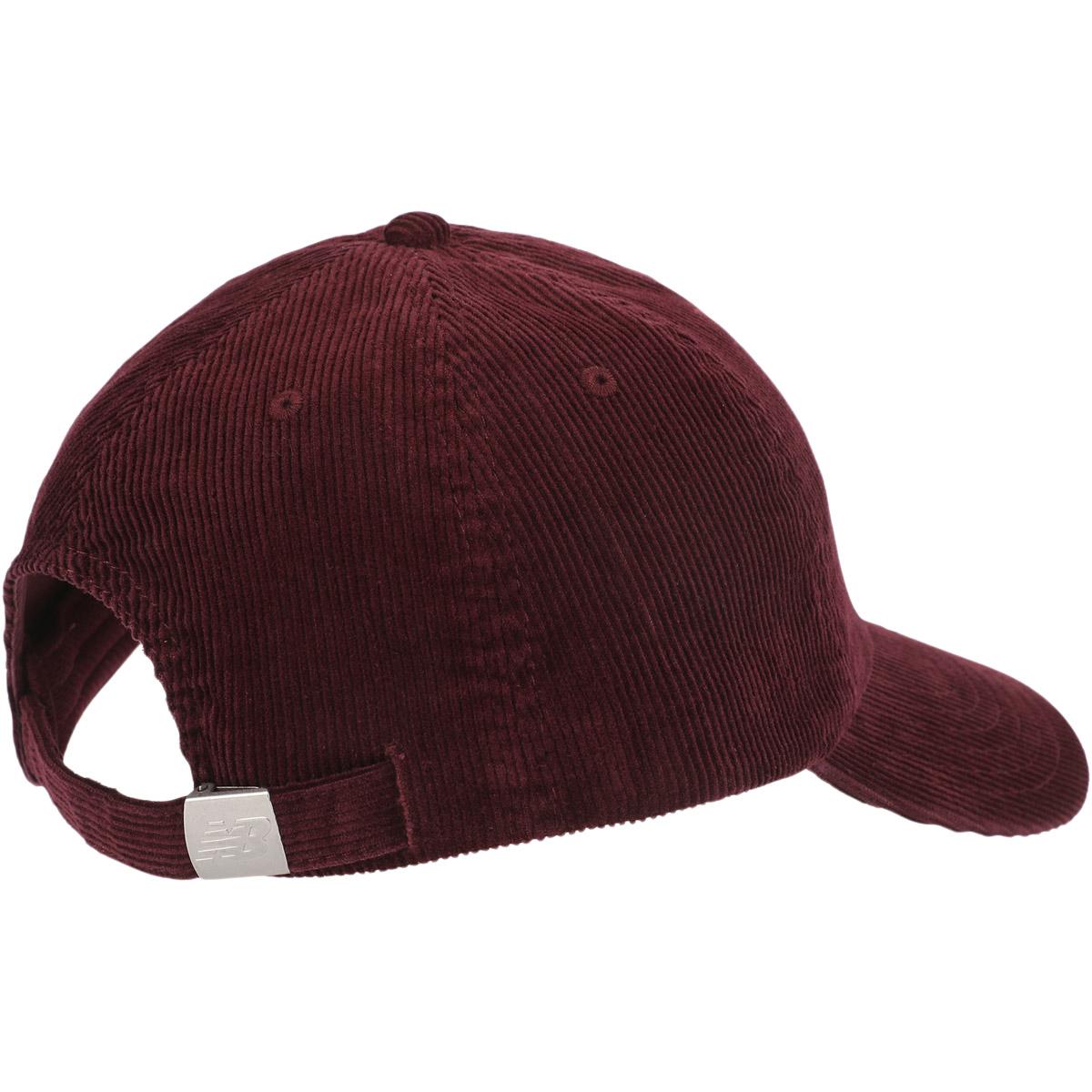 New Balance 6 Panel Athletics Cord Strapback Cap MULLED WINE