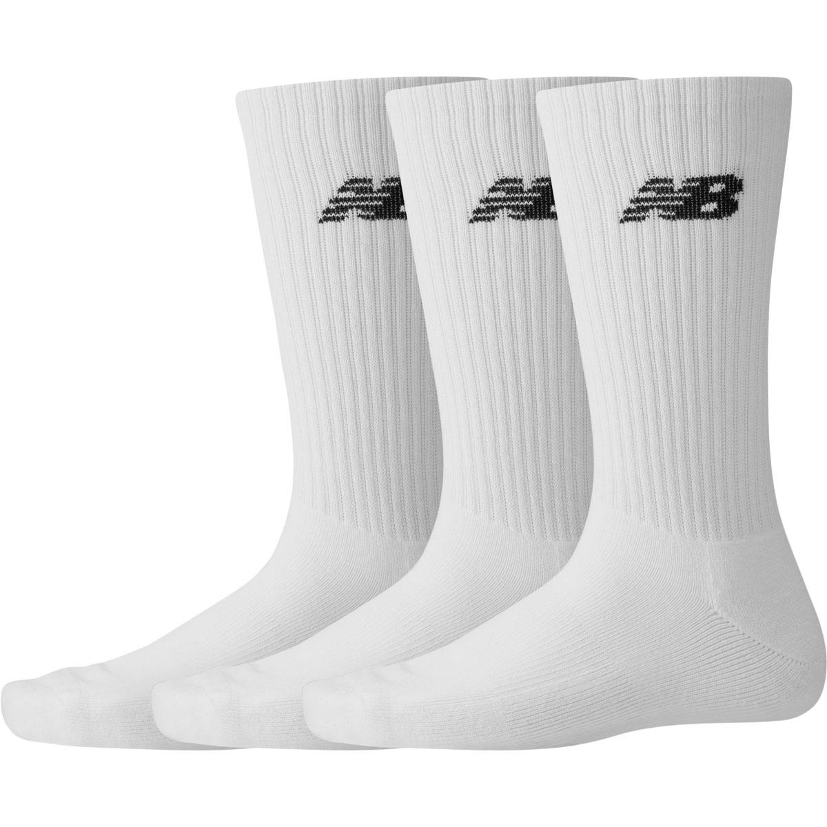 New Balance Everyday Crew 3-Pack Strømper White