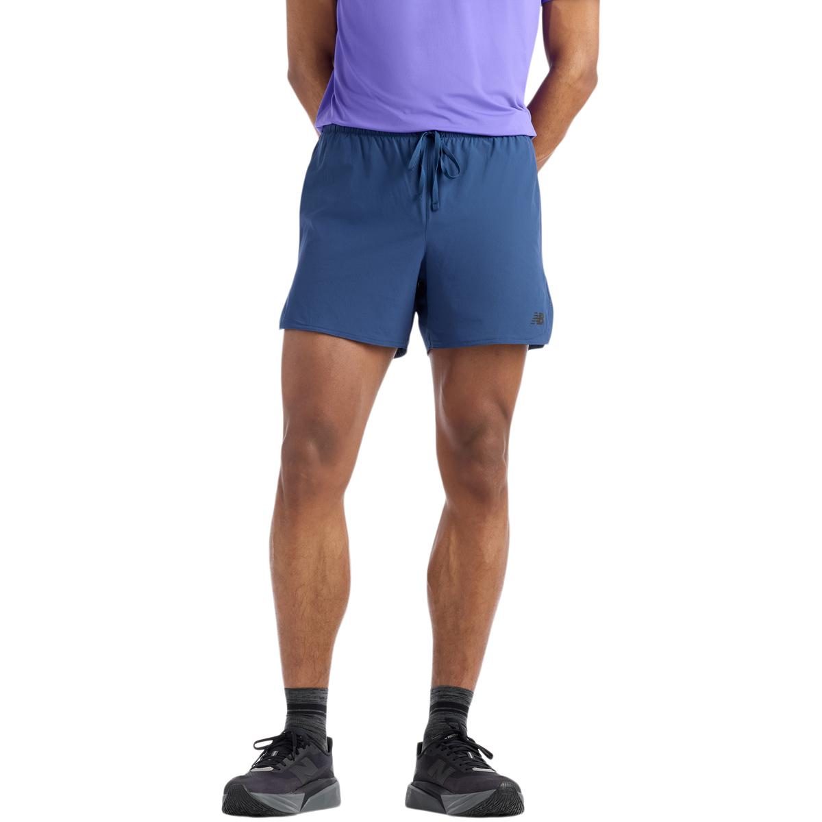 New Balance Athletics Run 5" Løpeshorts Herre Navy