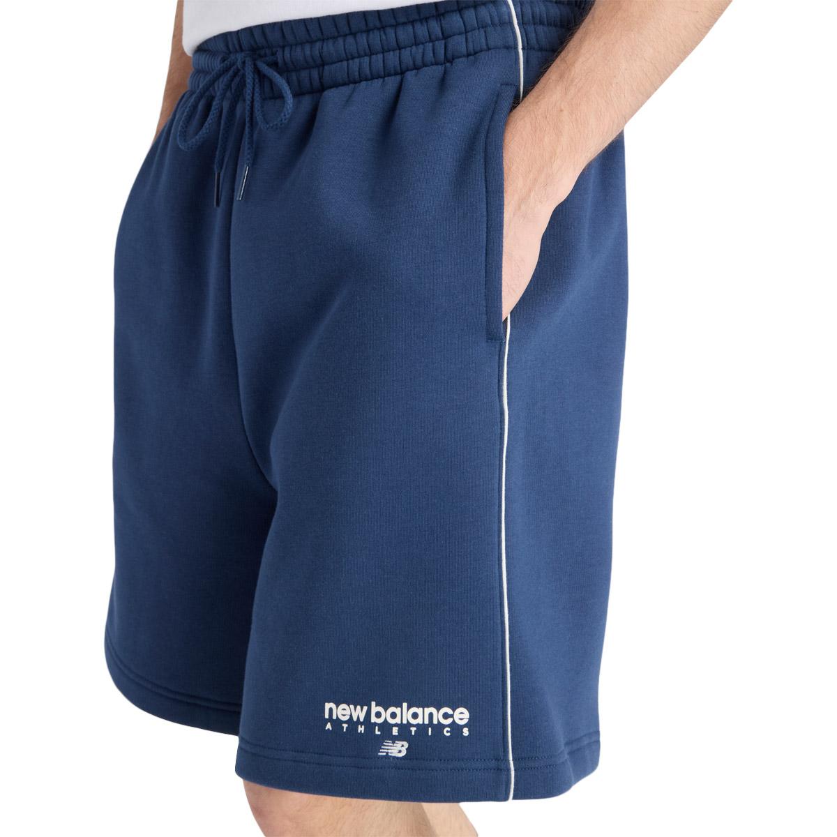 New Balance Linear Graphic 7" Sweatshorts Herre Navy