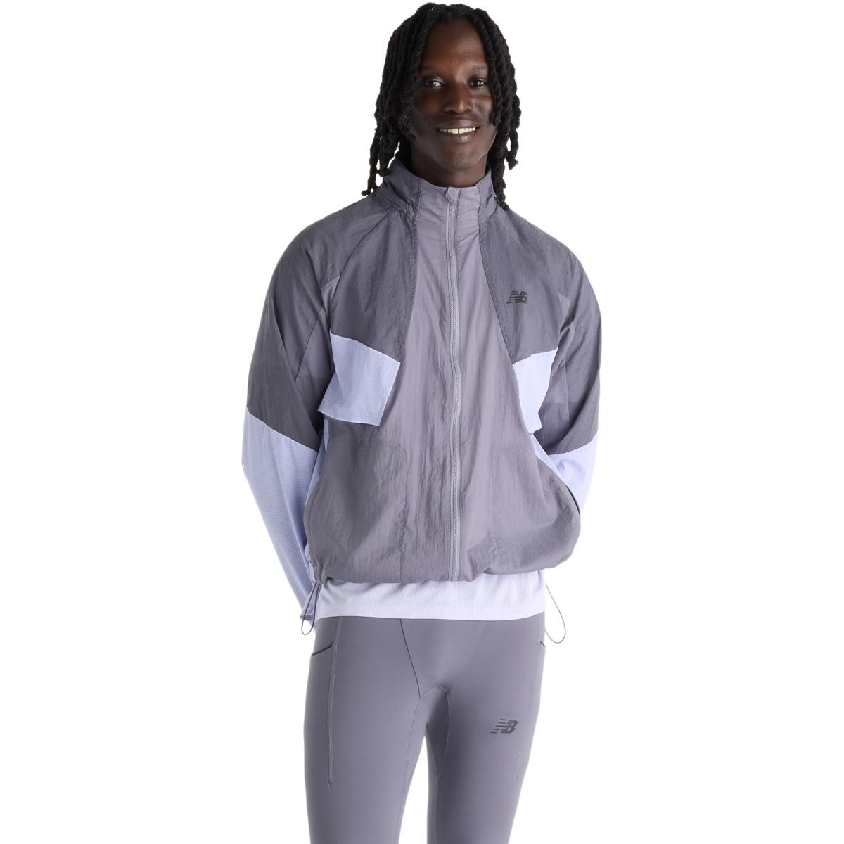 New Balance Reflective RC Løpejakke Herre OFF-LINE GREY