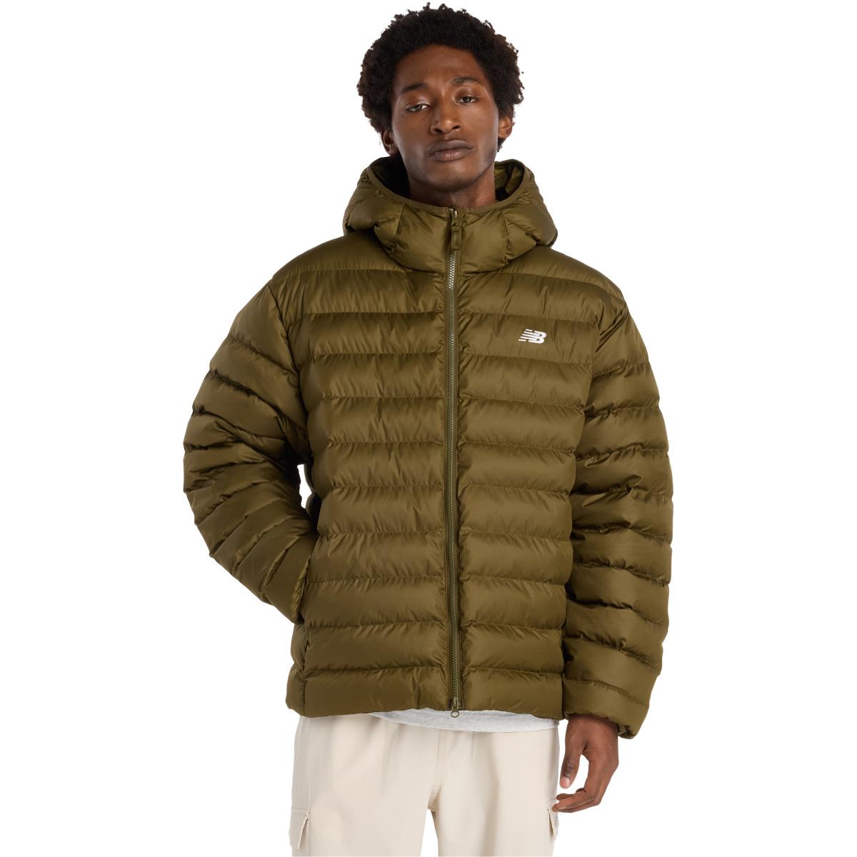 New Balance Essentials Hooded Puffer Dunjakke Herre Wdl