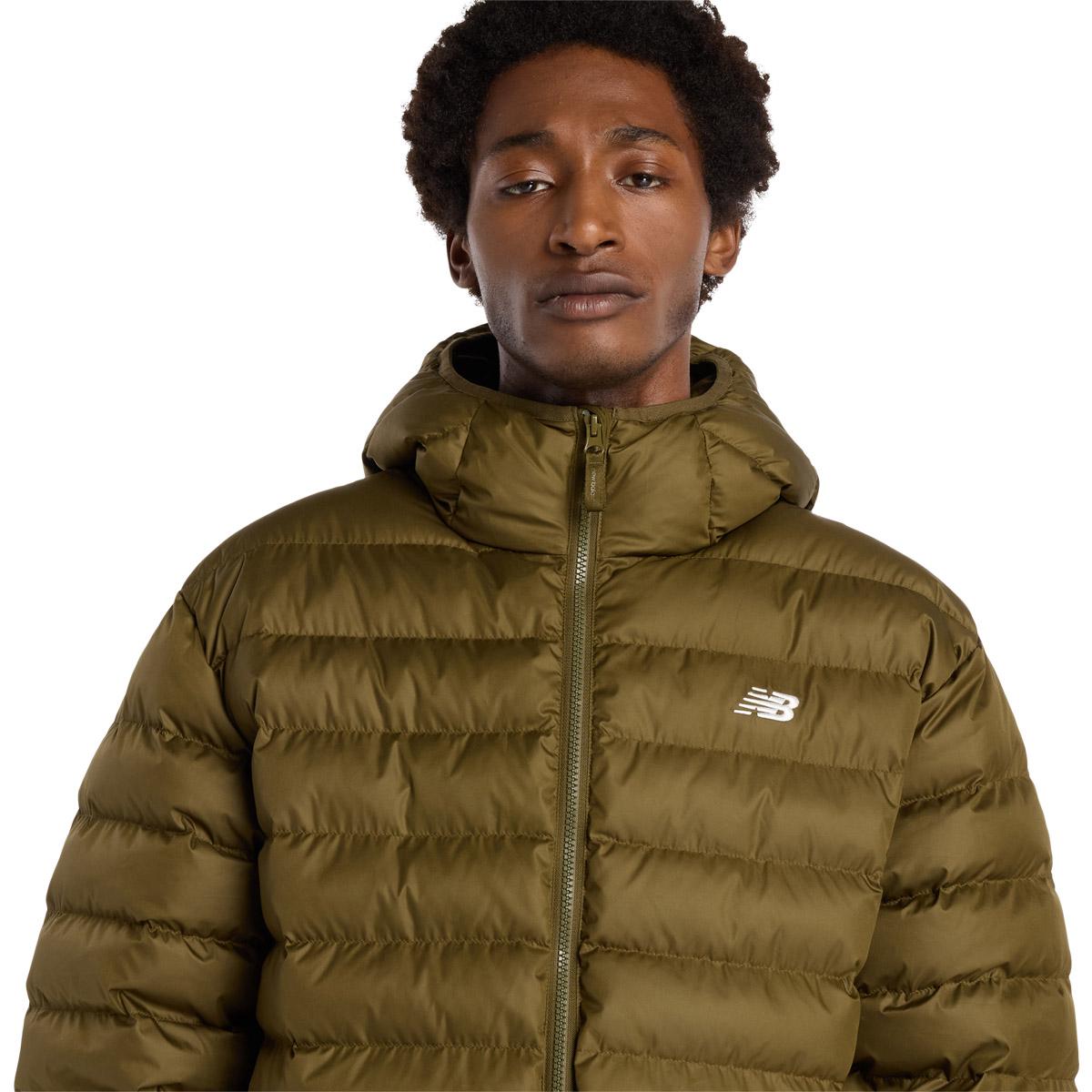 New Balance Essentials Hooded Puffer Dunjakke Herre Wdl