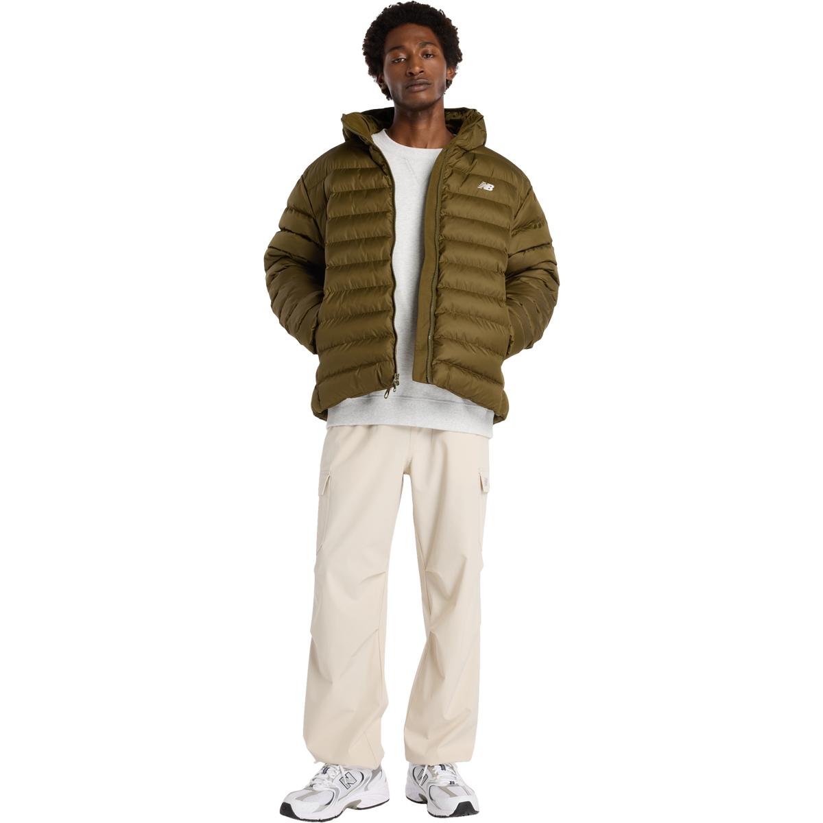 New Balance Essentials Hooded Puffer Dunjakke Herre Wdl