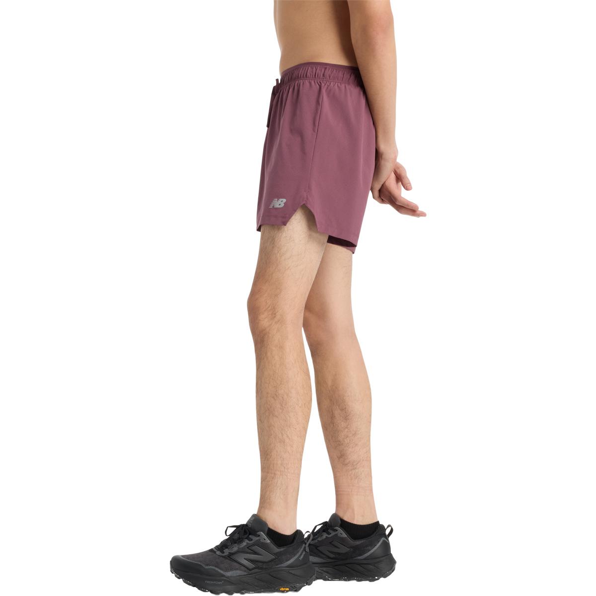 New Balance RC Seamless 2in1 5" Løbeshorts Herre FADED PLUM