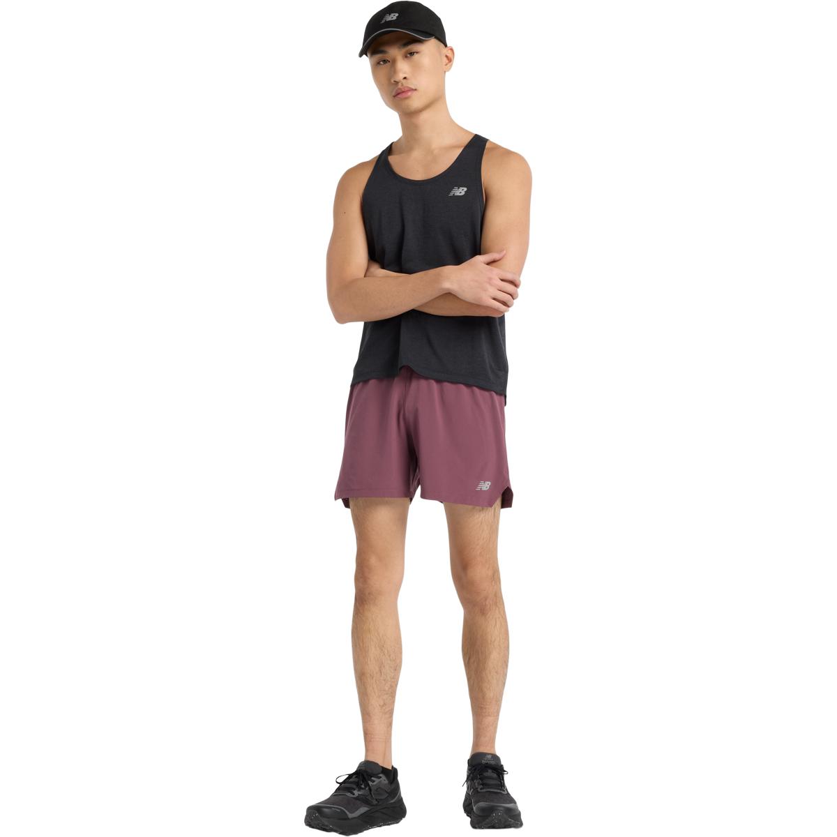 New Balance RC Seamless 2in1 5" Løbeshorts Herre FADED PLUM