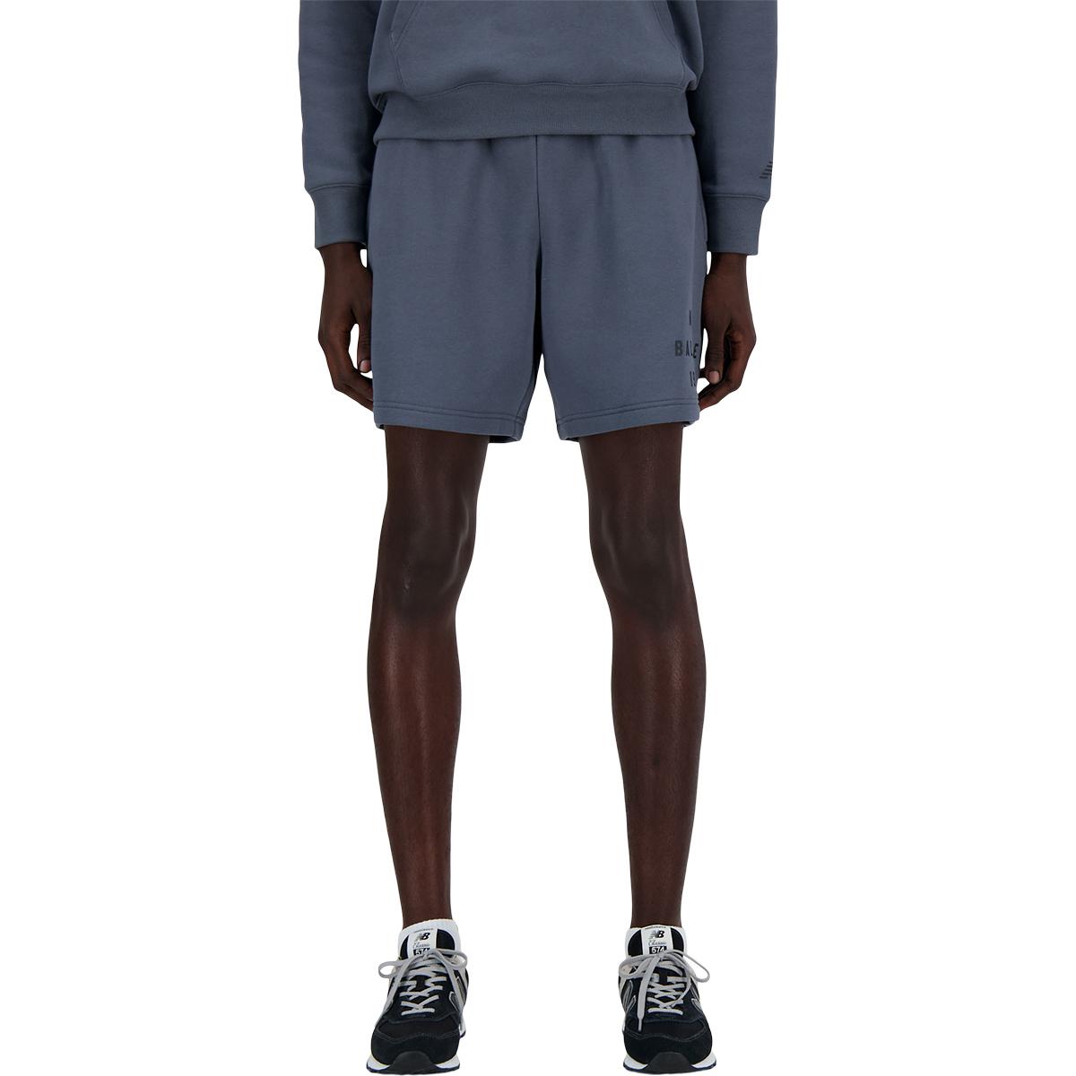New Balance Graphic 7" Sweat Shorts Herre GRAPHITE