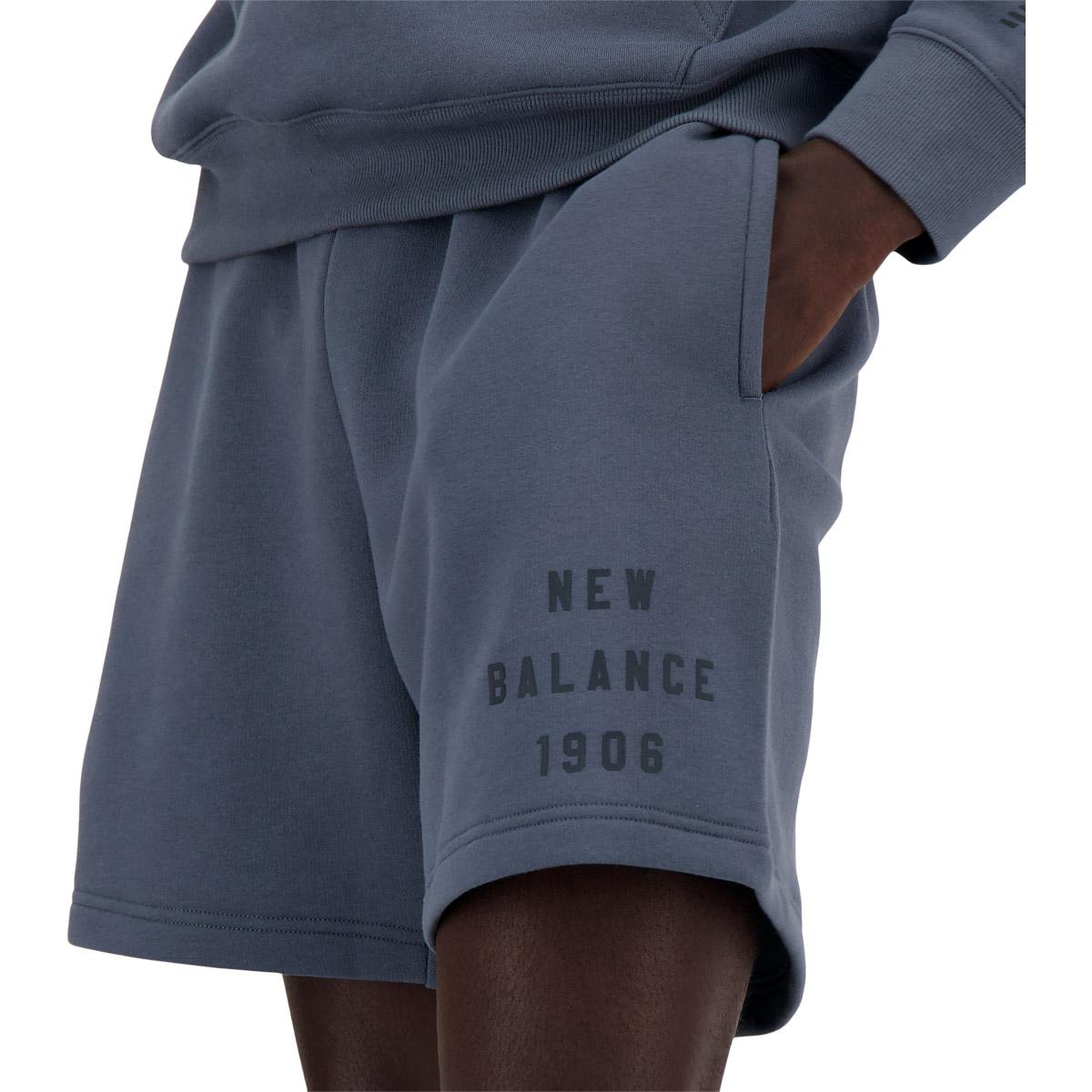 New Balance Graphic 7" Sweat Shorts Herre GRAPHITE