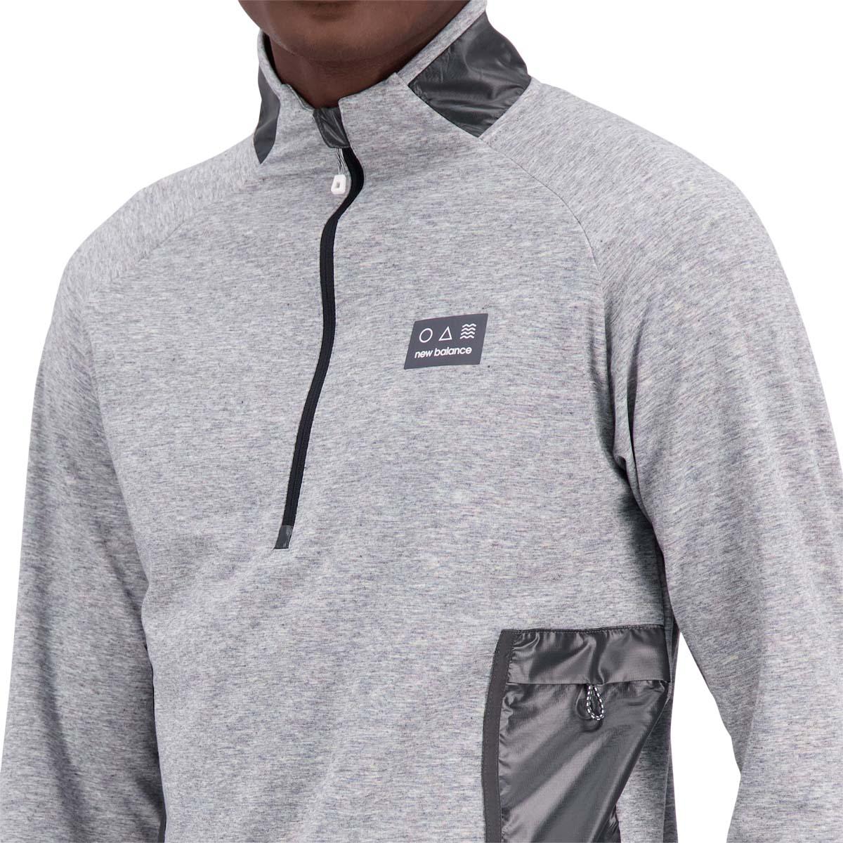 New Balance Impact Run AT Spinnex Half Zip Løbetrøje Herre SPINNEX GREY
