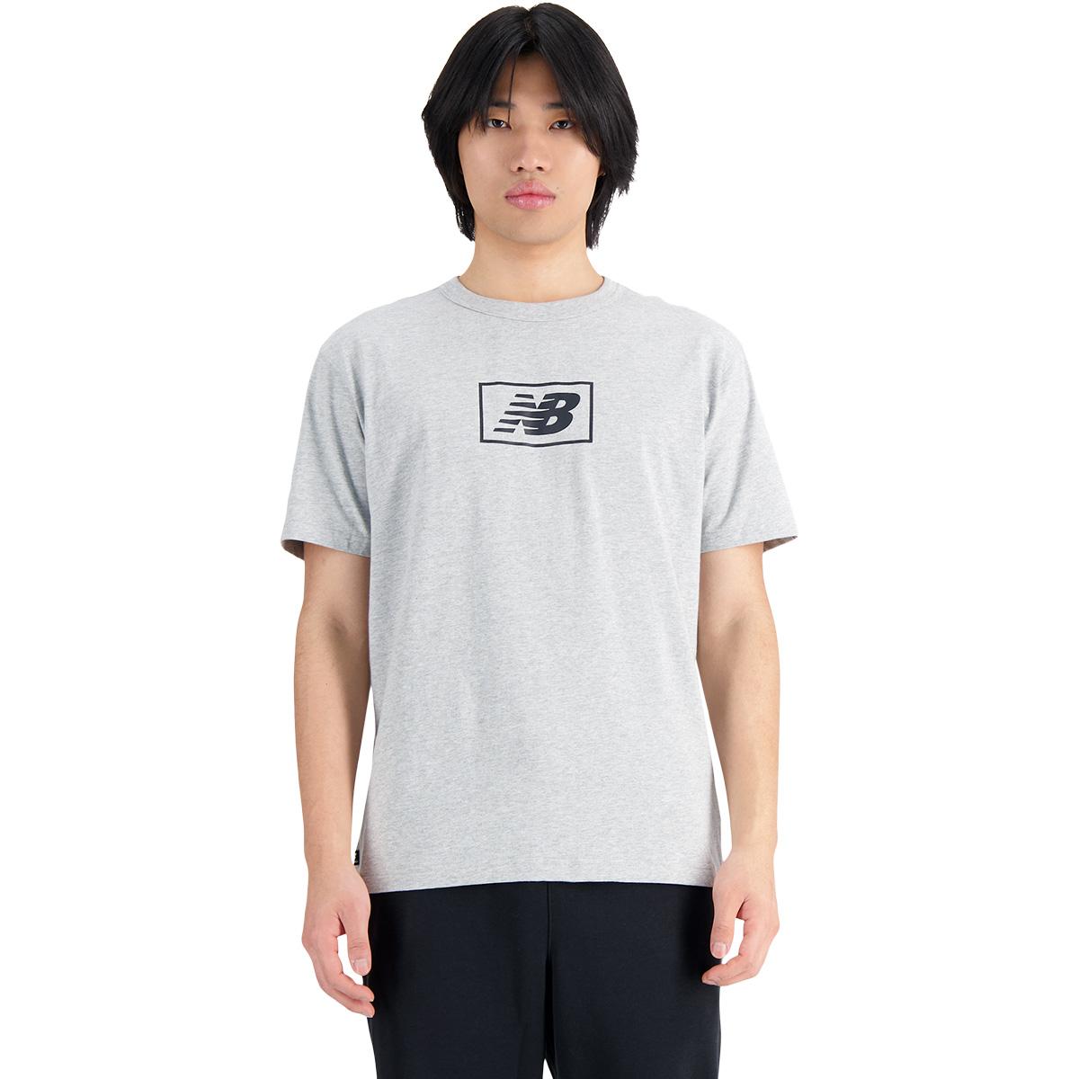 New Balance Essentials Logo T-shirt Herre ATHLETIC GREY