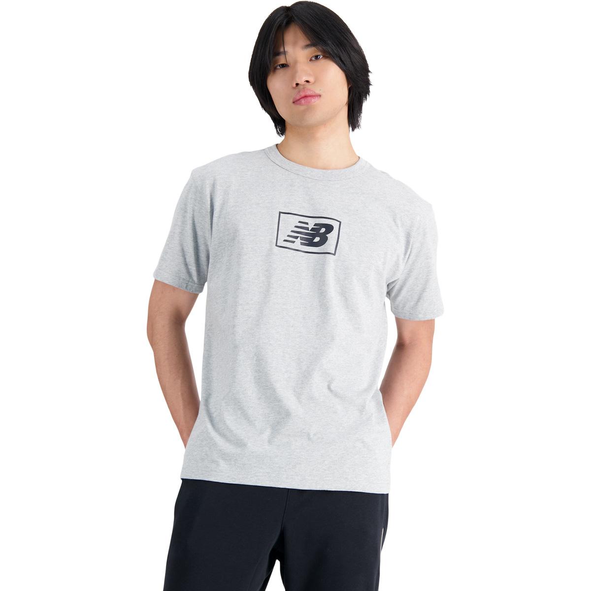 New Balance Essentials Logo T-shirt Herre ATHLETIC GREY