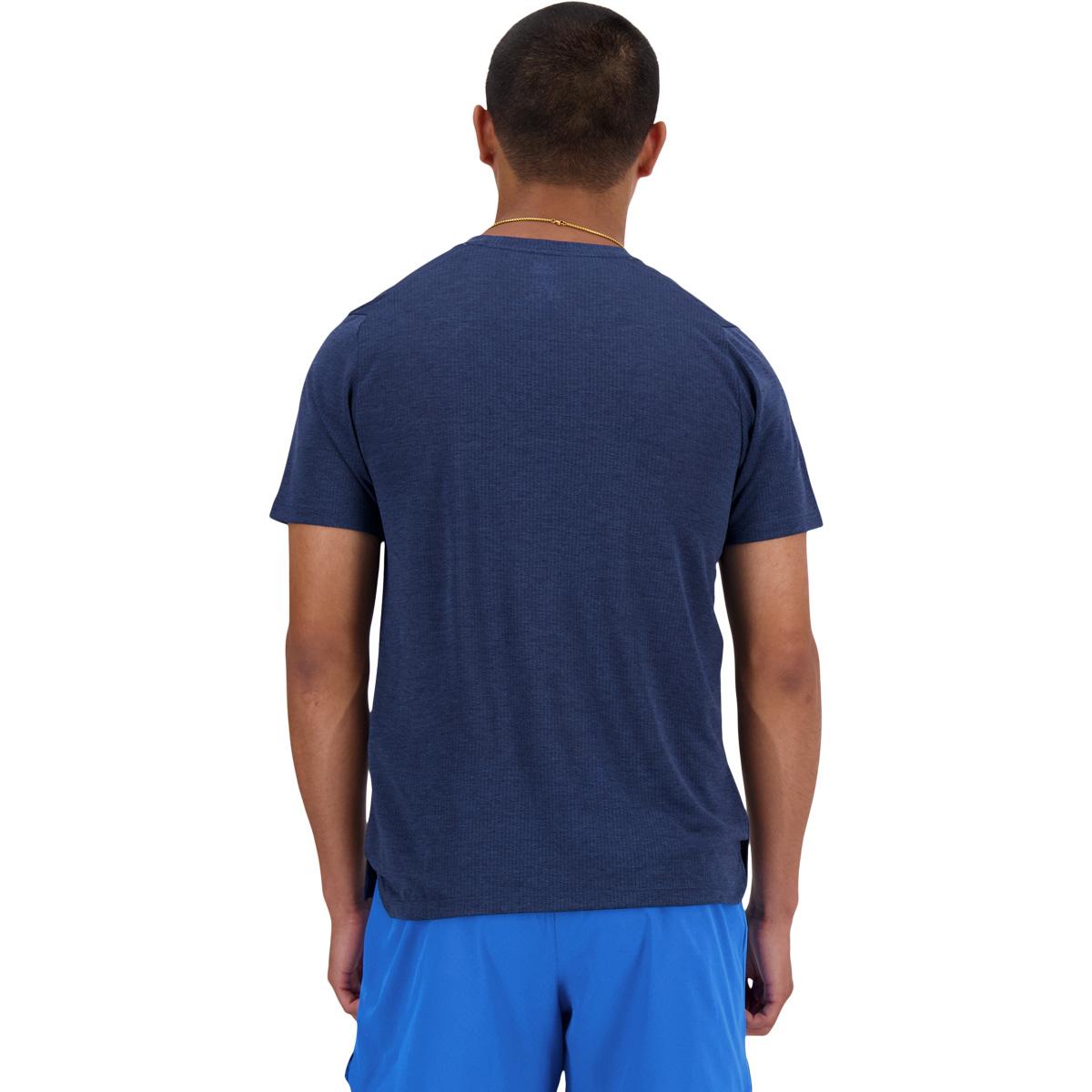 New Balance Athletics Run Løbe T-shirt Herre NB NAVY HEATHER