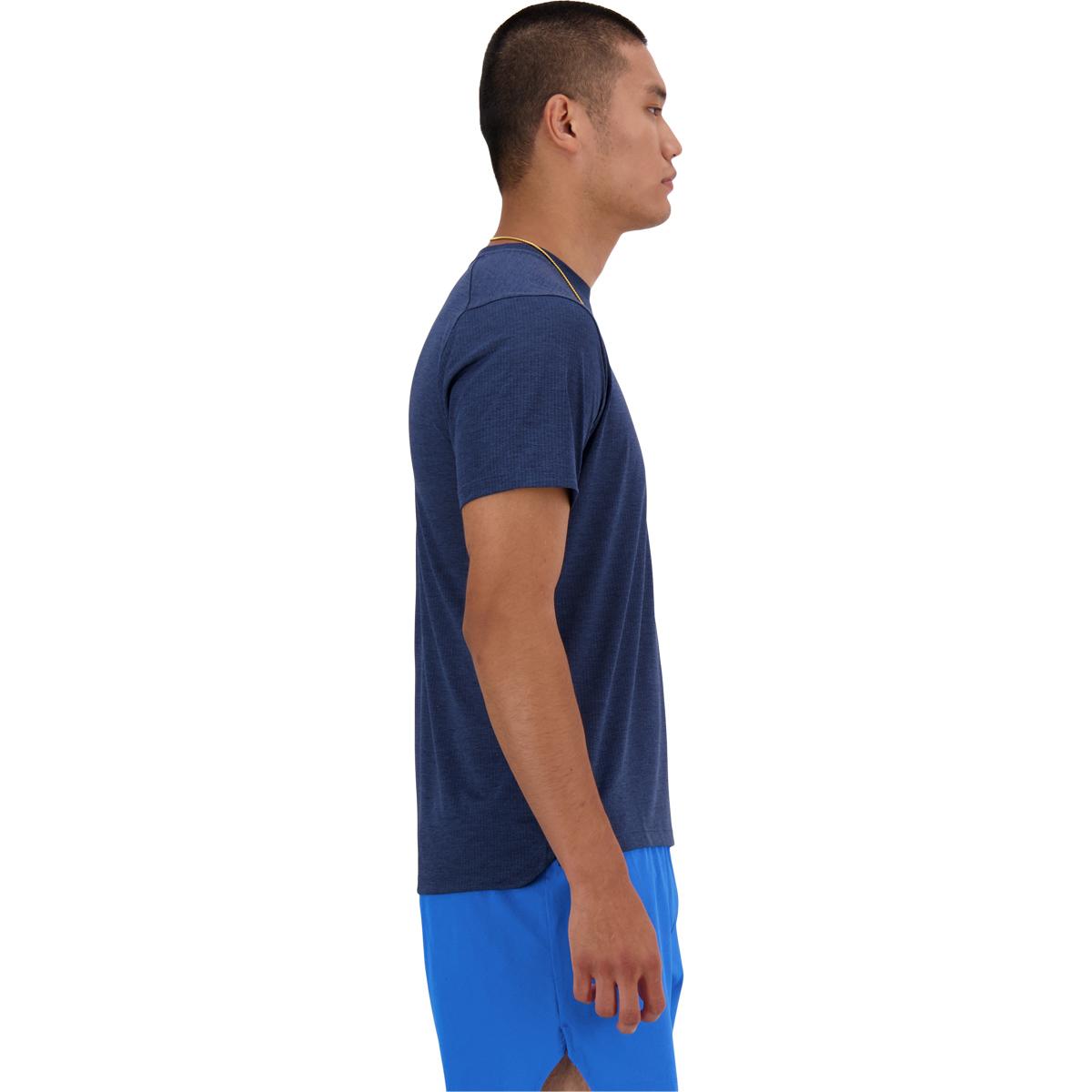New Balance Athletics Run Løbe T-shirt Herre NB NAVY HEATHER