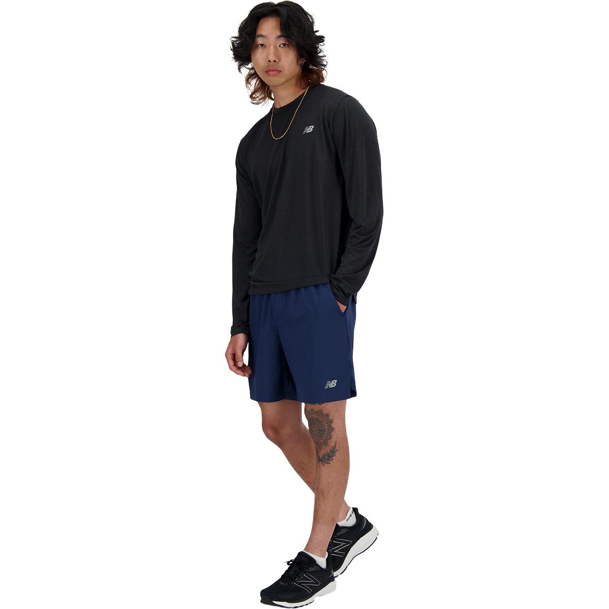 New Balance Athletics Run Langermet Løpe T-skjorte Herre Black
