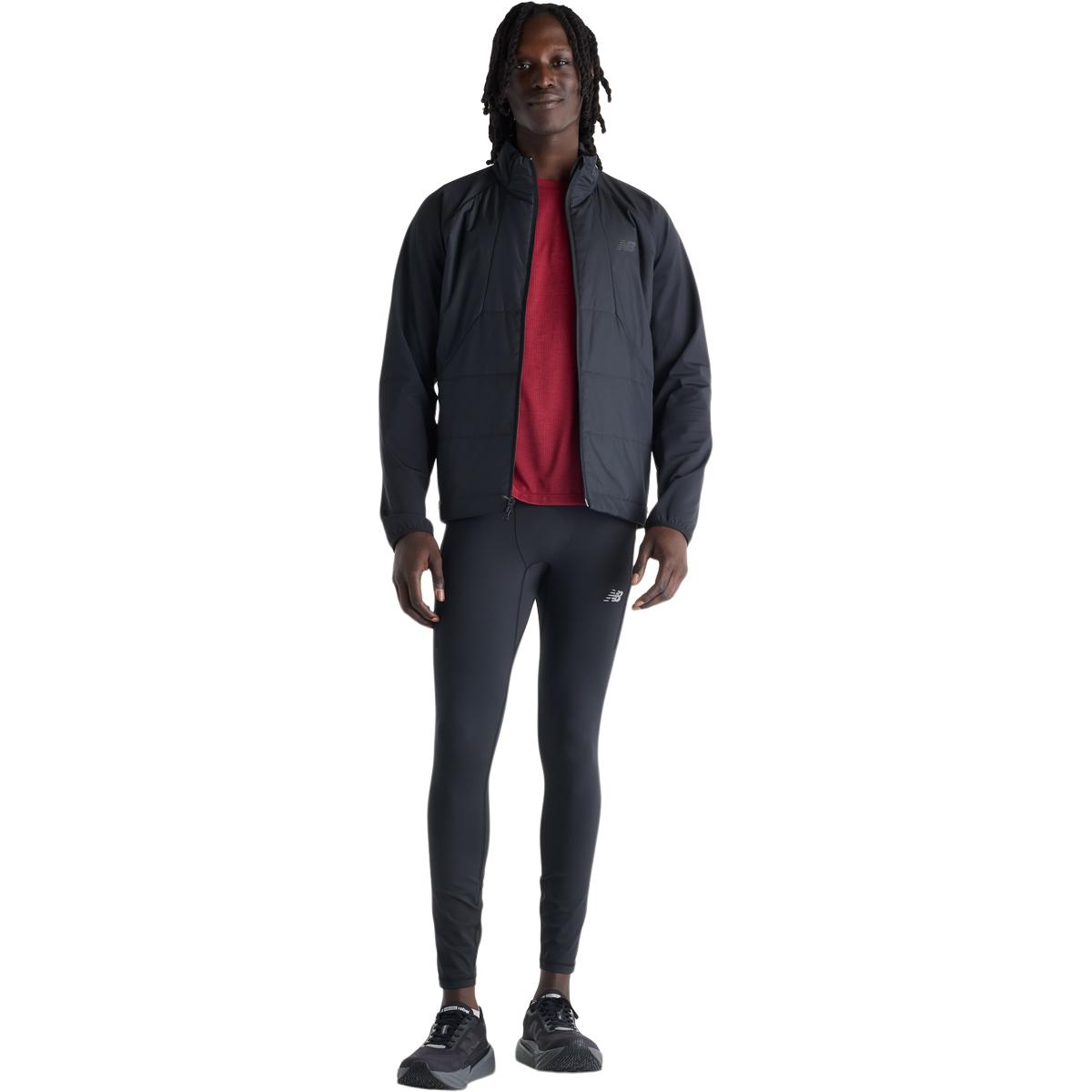 New Balance Athletics Run Langærmet Løbe T-shirt Herre PODIUM RED