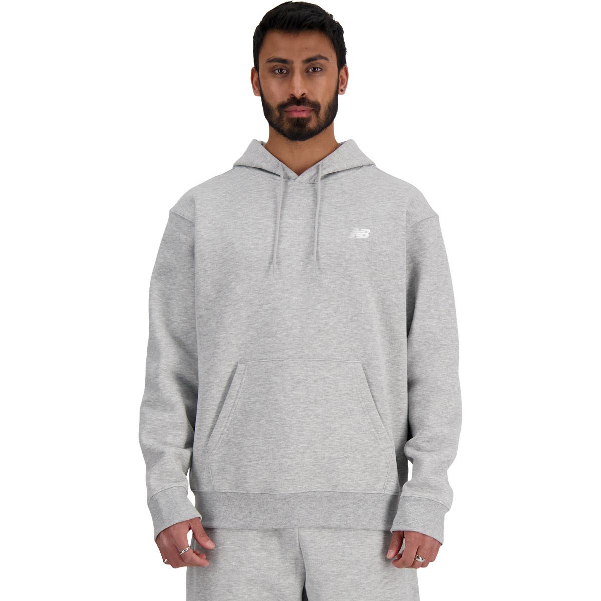 New Balance Small Logo Brushed Crew Hettegenser Herre ATHLETIC GRE