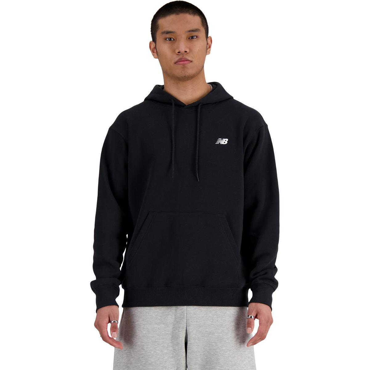 New Balance Small Logo Brushed Crew Hættetrøje Herre Black