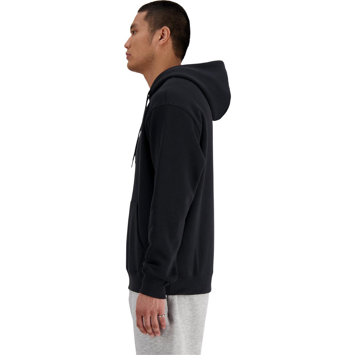 New Balance Small Logo Brushed Crew Hættetrøje Herre Black