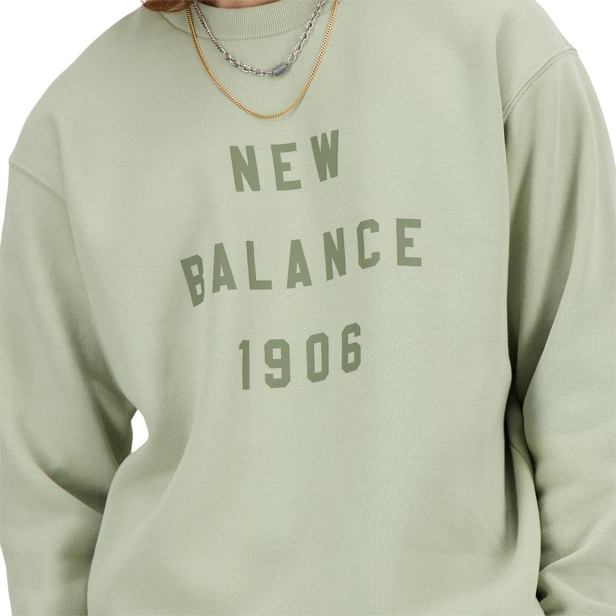 New Balance Graphic Crew Sweatshirt Herre OLIVINE