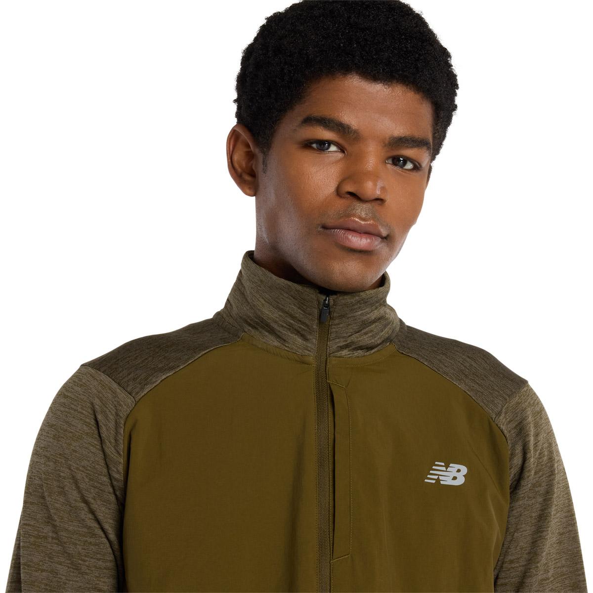 New Balance Athletics Heat Grid Half Zip Træningstrøje Herre Wood