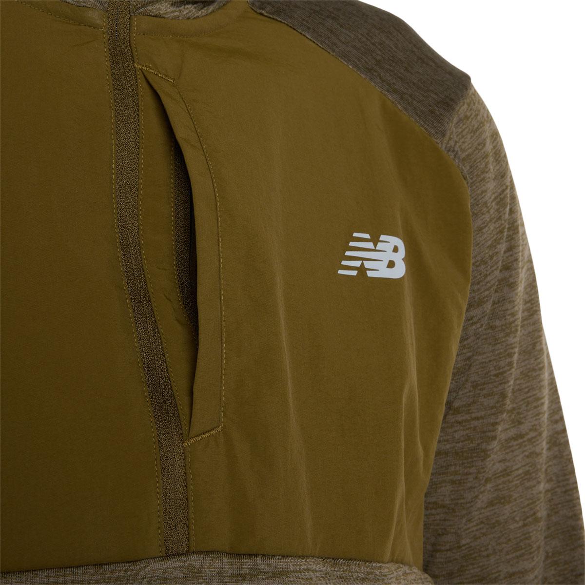 New Balance Athletics Heat Grid Half Zip Træningstrøje Herre Wood