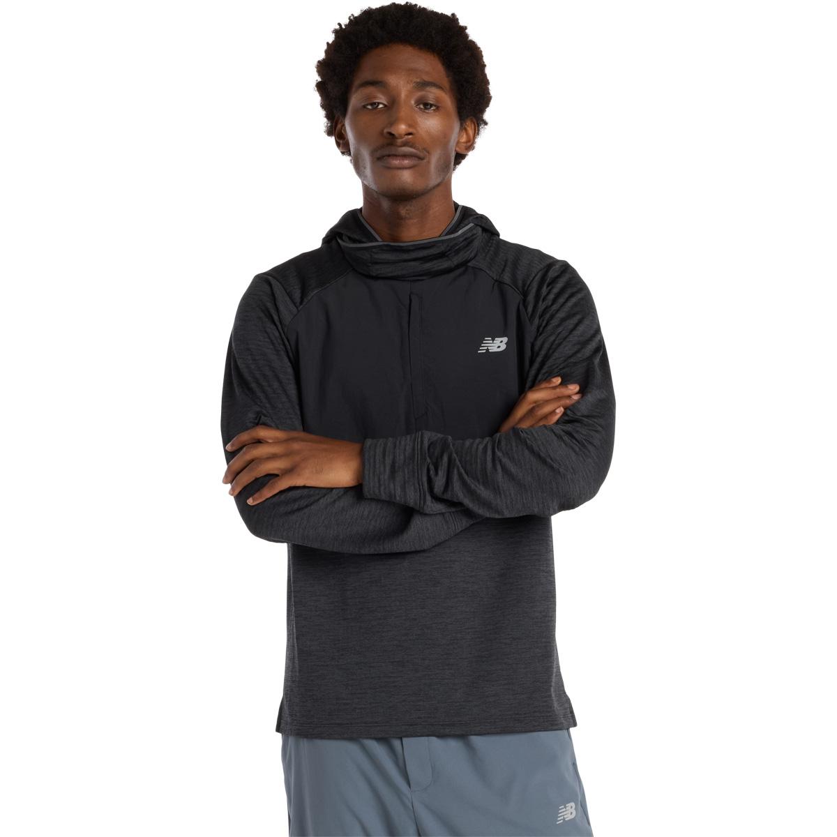 New Balance Heat Grid Balaclava Hood Løpetrøye Herre Black
