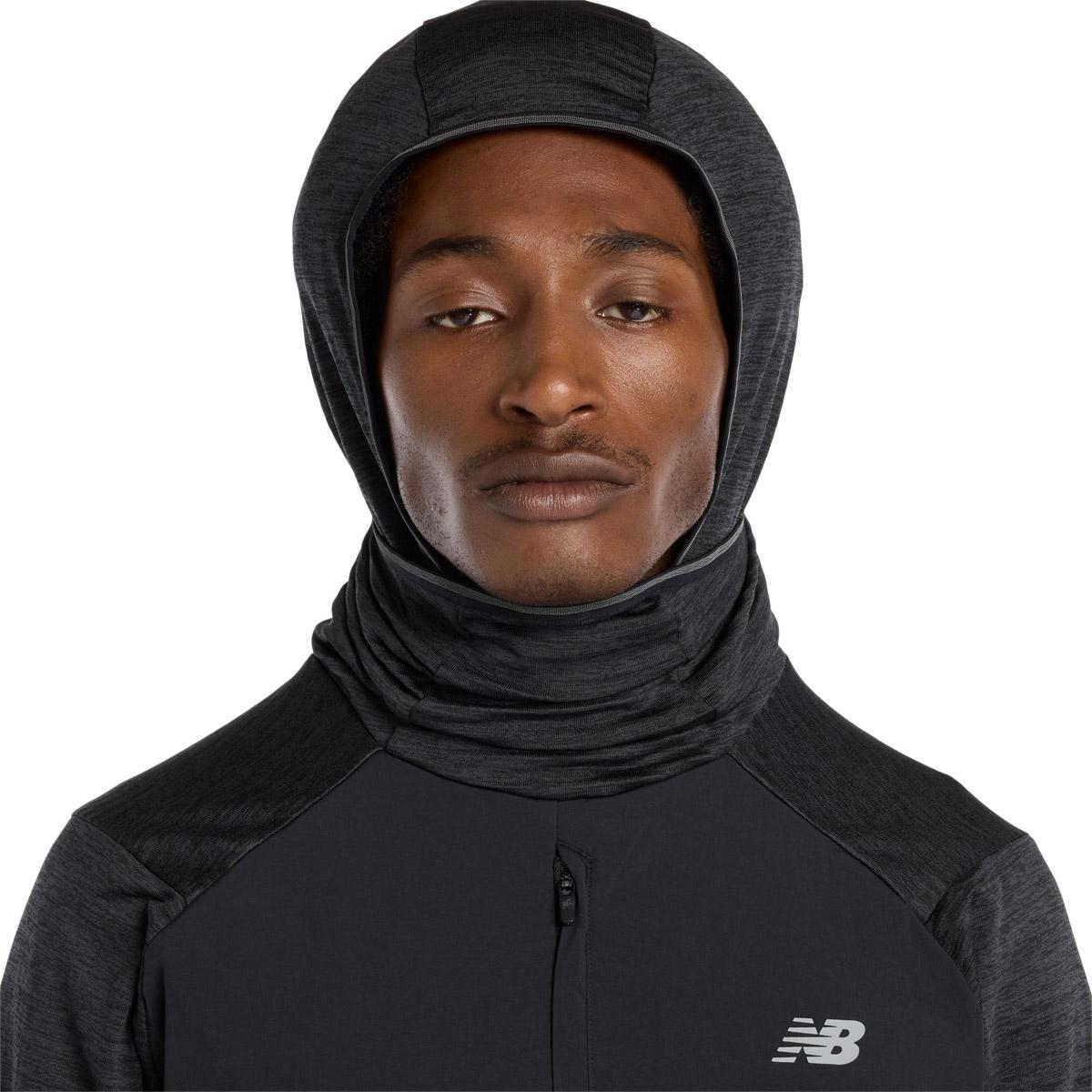 New Balance Heat Grid Balaclava Hood Løpetrøye Herre Black